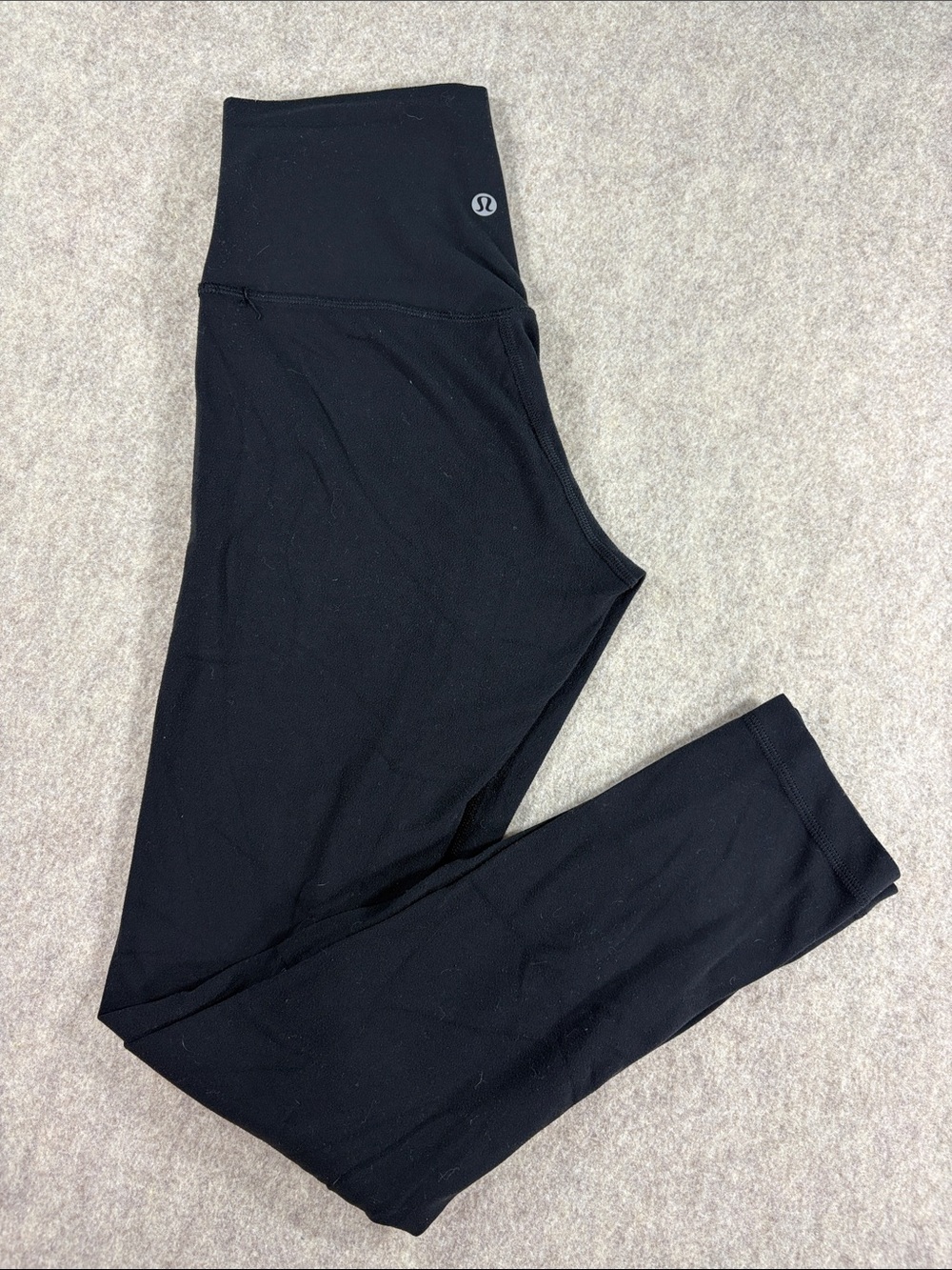 Lululemon Luxtreme Mid-Rise Medium Tapered Pant 25" Black Size 4 EUC